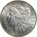 1898-S Morgan Silver Dollar. AU-58 (ANACS). OH.