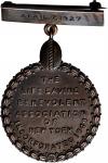 1927 Life Saving Benevolent Association of New York Award Medal. By Tiffany & Co. Bronze. Choice Abo