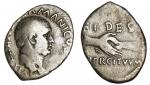 Roman Imperial. Vitellius (69). AR Denarius. 2.67 gms. Bare head right, rev. FIDES EXERCITVVM, clasp