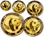 1983年熊猫纪念金币全套5枚 完未流通