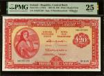 IRELAND, REPUBLIC. Central Bank. 20 Pounds, 1961-65. P-67a. PMG Very Fine 25.