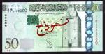 Central Bank of Libya, specimen 50 dinars, ND (2013), (Pick 80s, TBB B547s), Uncirculated
