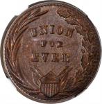 Undated (1861-1865) Union For Ever / Union For Ever. Fuld-272/272 a. Copper. Plain Edge--Full Brocka