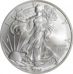 2008-W Silver Eagle. Burnished. FS-901. Reverse of 2007. Early Releases. MS-70 (NGC).
