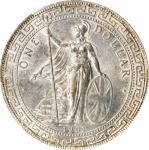 1901-C年英国贸易银元站洋一圆银币。加尔各答铸币厂。GREAT BRITAIN. Trade Dollar, 1901-C. Calcutta Mint. Victoria. PCGS MS-62