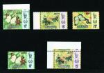Malaysia Harrison Butterflies 10c, 15c, 20c fresh unmounted mint  with fresh white gum, the rarest o