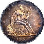 1838 Pattern Liberty Seated Half Dollar. Judd-79a, Pollock-86. Rarity-7. Silver. Reeded Edge. Proof-