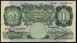 Bank of England, K.O. Peppiatt specimen £1, ND (1948), serial number R00 000000, (EPM B260s, Pick 36