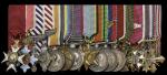 The mounted group of sixteen miniature dress medals worn by Air Chief-Marshal Sir J. Boothman, Royal
