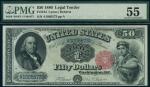1880年美国50美元 PMG AU 55