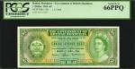 BRITISH HONDURAS. Government of British Honduras. 1 Dollar, 1964. P-28b. PCGS Currency Gem New 66 PP