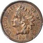 1909-S Indian Cent. MS-64 BN (PCGS). CAC.