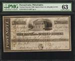 Philadelphia, Pennsylvania. (Third) Bank of the United States. December 15, 1840. $20,000 Written De