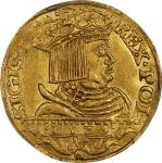 POLAND. Ducat, 1529-C N. Krakow Mint. Sigismund I. PCGS MS-61.