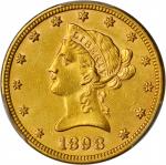 美国1898年10美元金币。