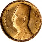 EGYPT. 20 Piastres, AH 1349 (1930). London Mint. Fuad. PCGS MS-64.