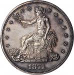 1874 Trade Dollar. Proof-63 Cameo (PCGS).