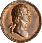 1776 (ca. 1876) Washington by Soley - Liberty Bell Medalet. Second Liberty Bell Die. Copper. 18 mm. 