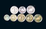 1980年中国奥林匹克委员会纪念银币一盒、纪念铜币五枚，完全未使用品