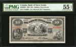 CANADA. Bank of Nova Scotia. 10 Dollars, 1935. CH #550-36-04. PMG About Uncirculated 55 EPQ.