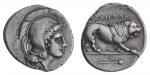 Lucania, Velia, AR Nomos, c. 300-280 BC, head of Athena right, wearing crested and laureate Attic he