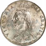 GREAT BRITAIN. Florin (2 Shillings), 1887. London Mint. Victoria. NGC MS-63.