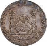 MEXICO. 8 Reales, 1742-Mo MF. Mexico City Mint. Philip V. PCGS AU-53.