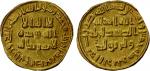 UMAYYAD: Abd al-Malik, 685-705, AV dinar (4.26g), NM (Dimashq), AH85, A-125, scarce date, one small 