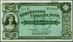 SWEDEN. Hernosands Enskilda Bank. 10 Kronor, 1892. P-S279s. Specimen. PMG Choice Uncirculated 64 EPQ