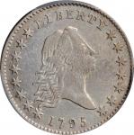 1795 Flowing Hair Half Dollar. O-117, T-3. Rarity-4. Two Leaves. EF Details--Damage (PCGS).
