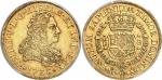 MEXIQUEPhilippe V (1700-1746). 8 escudos 1736, Mo, Mexico. Av. PHILIP. V. D. G. HISPAN. ET. IND. REX