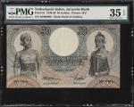 1938年荷属印度爪哇银行50盾。NETHERLANDS INDIES. Javasche Bank. 50 Gulden, 1938. P-81. PMG Choice Very Fine 35 E