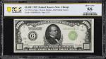 Fr. 2210-G. 1928 Dark Green Seal $1000 Federal Reserve Note. Chicago. PCGS Banknote About Uncirculat