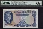 Bank of England, L.K. O Brien, £5, ND (1957-67), serial number A01 000206, (EPM B277, Pick 371), A f