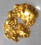 Lot of (2) Small Matrix Free Alaskan Placer Gold Nuggets.