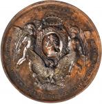 1876 Danish Medal. MDCCLXXVI Obverse. Bronze. 53 mm. Musante GW-932, Baker-426A. MS-62 BN (PCGS).