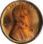 1917 Lincoln Cent. MS-67+ RD (PCGS).