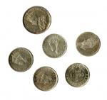Newfoundland. George V-George VI. 10 Cents, 1912. About EF; 5 Cents, 1942 C, 1943 C (3), 1945 C. One