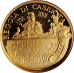 ITALY. Kingdom. 50000 Lire, 2001. Rome Mint. NGC PROOF-68 Ultra Cameo.
