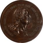 1860 Fideli Certa Merces Medal. By Robert Lovett, Jr. Musante GW-354, Baker-135A. Bronze. MS-63 BN (