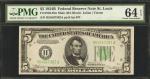 Fr. 1958-Hm. 1934B $5  Federal Reserve Mule Note. St. Louis. PMG Choice Uncirculated 64 EPQ.