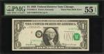 Lot of (4) Fr. 1903-G, 1905-B, 1915-D & 1921-E. 1969-95 $1 Federal Reserve Notes. PMG & PCGS Currenc