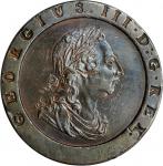 GREAT BRITAIN. 2 Pence, 1797. Soho (Birmingham) Mint. George III. PCGS AU-53 Gold Shield.