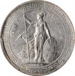 1899-B年英国贸易银元站洋一圆银币。孟买铸币厂。GREAT BRITAIN. Trade Dollar, 1899-B. Bombay Mint. PCGS MS-62 Gold Shield.