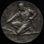 SWITZERLAND Shooting Festival 射击节 AR Medal 1902 EF+R-1078a M-624 キュスナハト(シュヴィーツ) by Hans Frei 银メダル (Ø