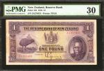 NEW ZEALAND. Reserve Bank of New Zealand. 1 Pound, 1934. P-155. PMG Very Fine 30.