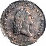 1795 Flowing Hair Half Dollar. O-126a, T-22. Rarity-4+. Small Head, Two Leaves. AU Details--Cleaned 