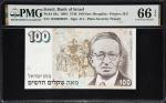 ISRAEL. Bank of Israel. 100 New Sheqalim, 1986. P-56a. PMG Gem Uncirculated 66 EPQ.