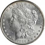1884-CC Morgan Silver Dollar. MS-62 (PCGS).