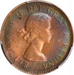 CANADA. Cent, 1954. Ottawa Mint. Elizabeth II. PCGS MS-63 Red Brown.